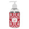 Damask Plastic Soap / Lotion Dispenser (8 oz - Small - White) (Personalized)