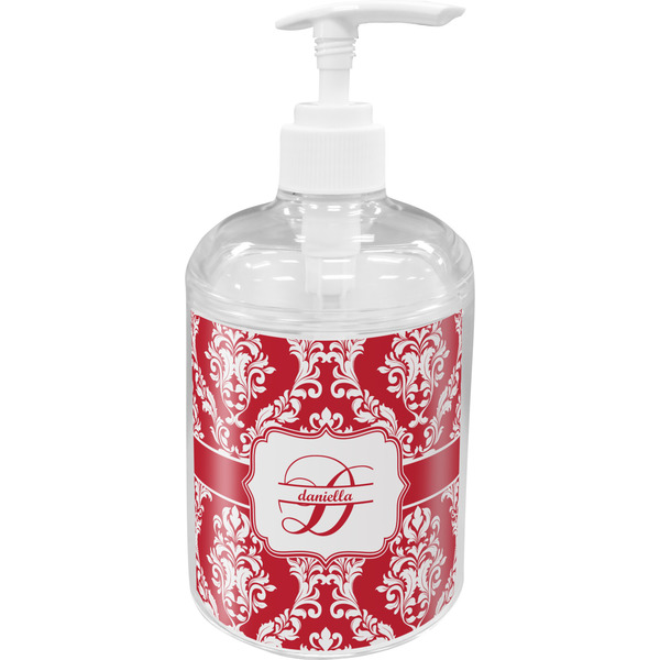 Custom Damask Acrylic Soap & Lotion Bottle (Personalized)