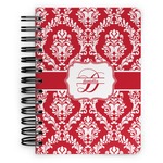 Damask Spiral Notebook - 5x7 w/ Name and Initial