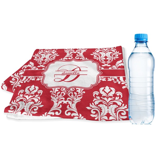 Custom Damask Sports & Fitness Towel (Personalized)