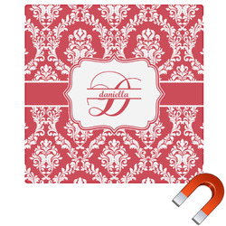 Damask Square Car Magnet - 6" (Personalized)