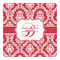 Damask Square Decal - XLarge (Personalized)