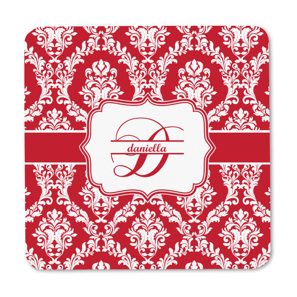 Damask Square Fridge Magnet - FRONT