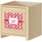 Damask Square Wall Decal on Wooden Cabinet