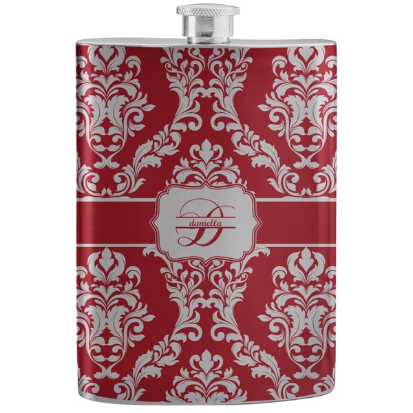 Custom Damask Stainless Steel Flask (Personalized)