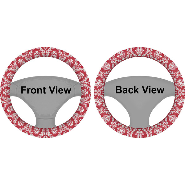 Damask Steering Wheel Cover- Front and Back