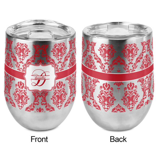 Damask Stemless Wine Tumbler - Full Print - Approval