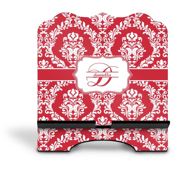 Damask Stylized Tablet Stand - Front without iPad