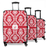 Damask 3 Piece Luggage Set - 20" Carry On, 24" Medium Checked, 28" Large Checked (Personalized)