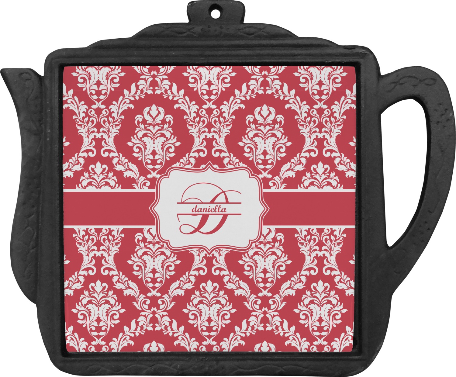 Damask Teapot Trivet (Personalized) YouCustomizeIt