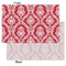 Damask Tissue Paper - Lightweight - Small - Front & Back