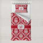 Damask Toddler Bedding w/ Name and Initial