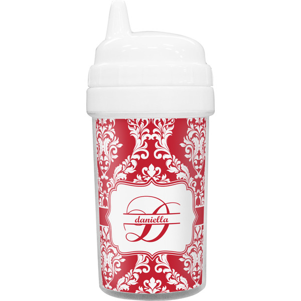 Custom Damask Toddler Sippy Cup (Personalized)