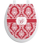 Damask Toilet Seat Decal (Personalized)
