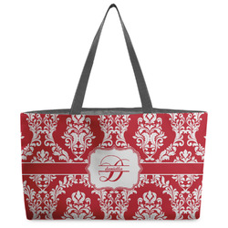 Damask Beach Totes Bag - w/ Black Handles (Personalized)