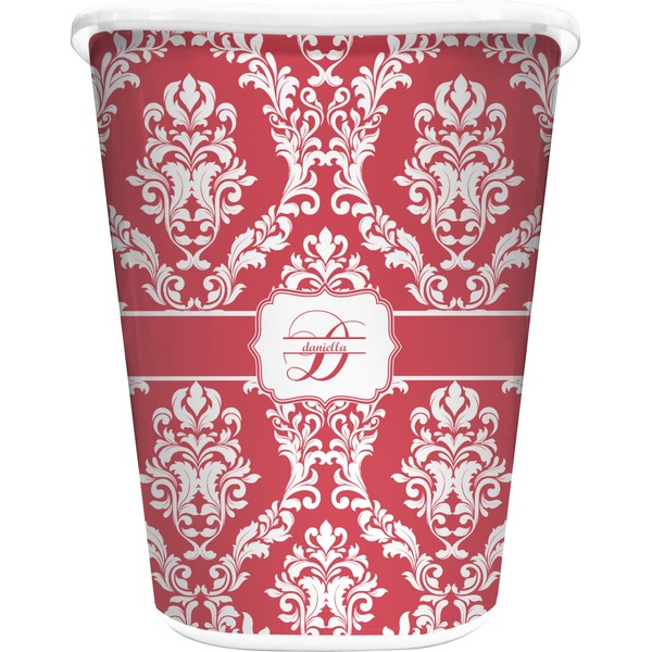 Custom Damask Waste Basket (Personalized)