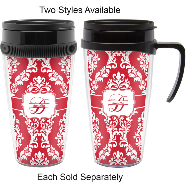 Damask Travel Mugs - with & without Handle