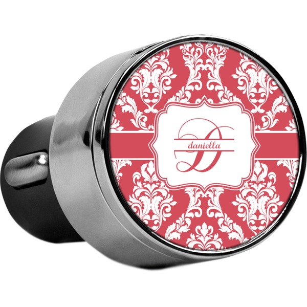 Custom Damask USB Car Charger (Personalized)