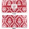 Damask Vinyl Check Book Cover - Front and Back