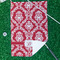 Damask Waffle Weave Golf Towel - In Context