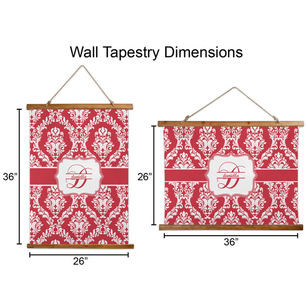 Damask Wall Hanging Tapestries - Parent/Sizing