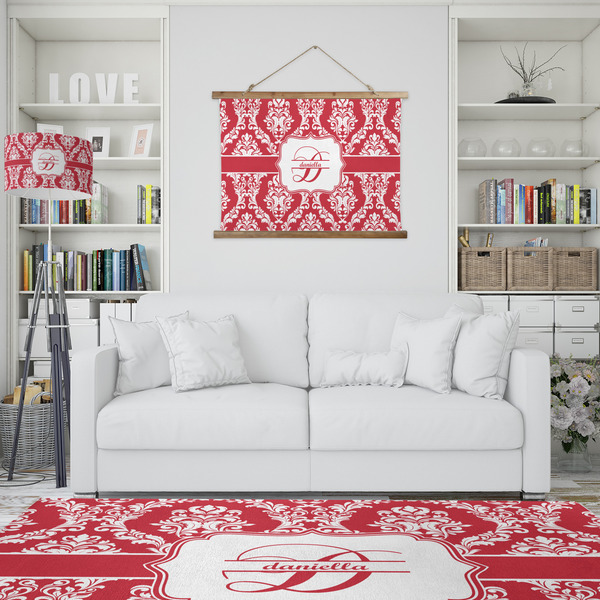 Damask Wall Hanging Tapestry - IN CONTEXT