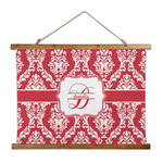 Damask Wall Hanging Tapestry - Wide (Personalized)