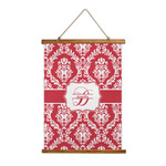 Damask Wall Hanging Tapestry - Tall (Personalized)