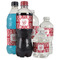 Damask Water Bottle Label - Multiple Bottle Sizes