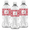 Damask Water Bottle Labels - Front View