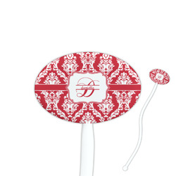 Damask Oval Plastic Stir Sticks (Personalized)