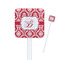 Damask Square Plastic Stir Sticks - Single Sided (Personalized)