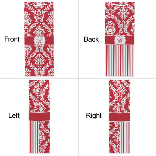 Damask Wine Gift Bag - Matte - Approval