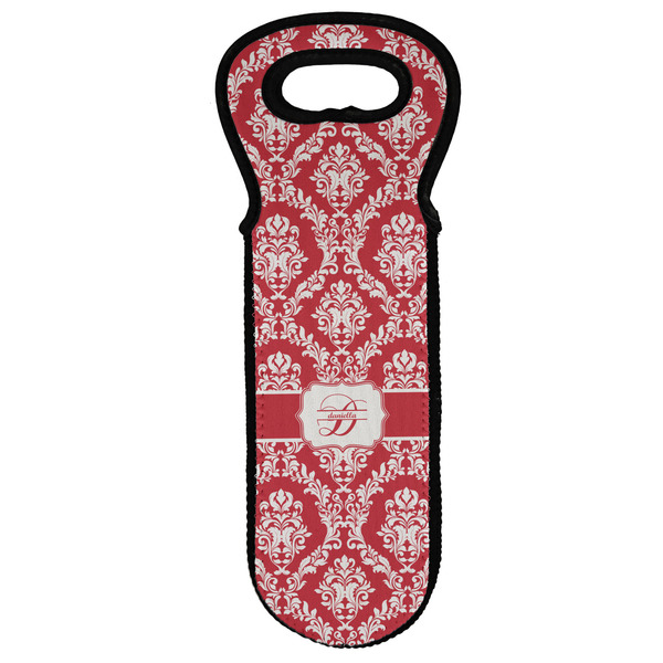 Custom Damask Wine Tote Bag (Personalized)