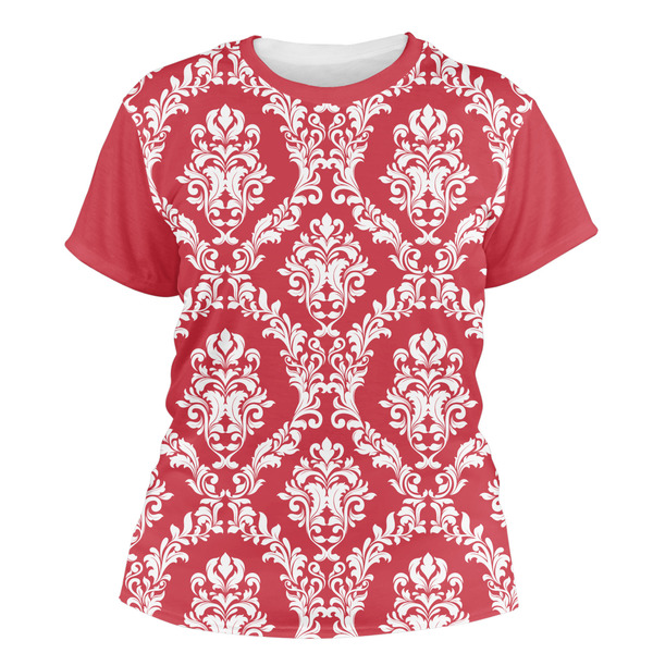 Custom Damask Women's Crew T-Shirt - 2X Large