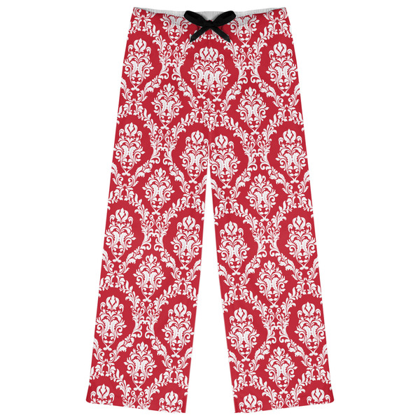 Custom Damask Womens Pajama Pants - S