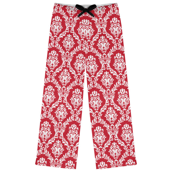 Custom Damask Womens Pajama Pants - XS