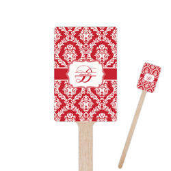 Damask 6.25" Rectangle Wooden Stir Sticks - Double Sided (Personalized)