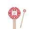 Damask 7.5" Round Wooden Stir Sticks - Single Sided (Personalized)