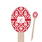 Damask Oval Wooden Food Picks (Personalized)