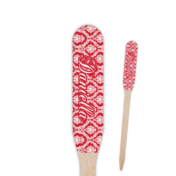 Damask Paddle Wooden Food Picks (Personalized)