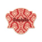 Damask Genuine Maple or Cherry Wood Sticker (Personalized)