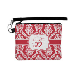 Damask Wristlet ID Case w/ Name and Initial