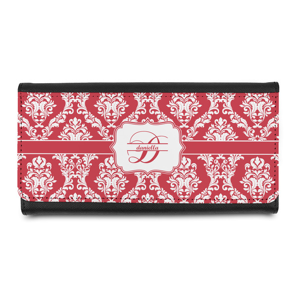 Custom Damask Leatherette Ladies Wallet (Personalized)