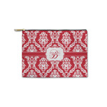 Damask Zipper Pouch - Small - 8.5"x6" (Personalized)