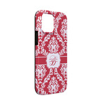 Damask iPhone Case - Rubber Lined - iPhone 13 Mini (Personalized)