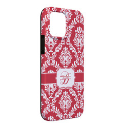 Damask iPhone Case - Rubber Lined - iPhone 13 Pro Max (Personalized)