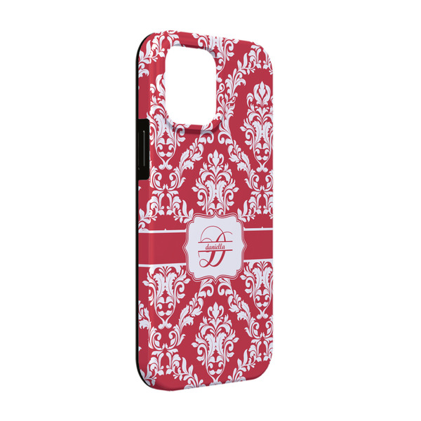 Custom Damask iPhone Case - Rubber Lined - iPhone 13 (Personalized)