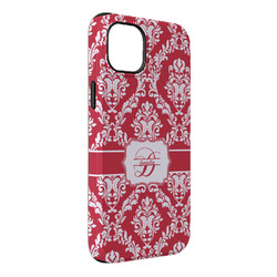 Damask iPhone Case - Rubber Lined - iPhone 14 Plus (Personalized)