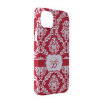 Damask iPhone Case - Plastic - iPhone 14 Pro (Personalized)